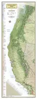 National Geographic: Nástenná mapa Pacific Crest Trail v darčekovej krabičke (18 X 48 palcov) - National Geographic: Pacific Crest Trail Wall Map in Gift Box Wall Map (18 X 48 Inches)