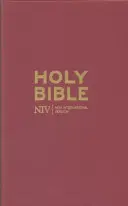 NIV Obľúbená burgundská Biblia v tvrdej väzbe - NIV Popular Burgundy Hardback Bible