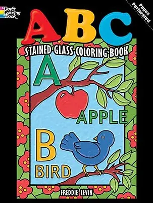 ABC vitráže Omaľovánky - ABC Stained Glass Coloring Book