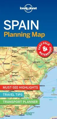 Lonely Planet Španielsko Plánovacia mapa 1 - Lonely Planet Spain Planning Map 1