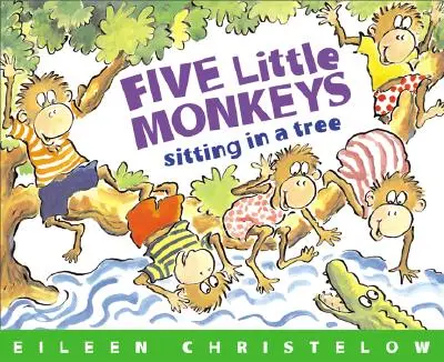 Päť opičiek sedí na strome - Five Little Monkeys Sitting in a Tree