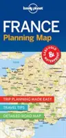 Lonely Planet Francúzsko Plánovacia mapa 1 - Lonely Planet France Planning Map 1