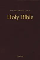 NIV, Biblia na uctievanie, veľká tlač, tvrdá väzba, bordová farba - NIV, Pew and Worship Bible, Large Print, Hardcover, Burgundy