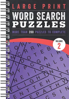 Veľké tlačené hádanky na hľadanie slov: Vydanie: 2. zväzok - Large Print Word Search Puzzles: Volume 2