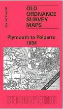 Plymouth do Polperro 1894 - jeden palec List 348 - Plymouth to Polperro 1894 - One Inch Sheet 348