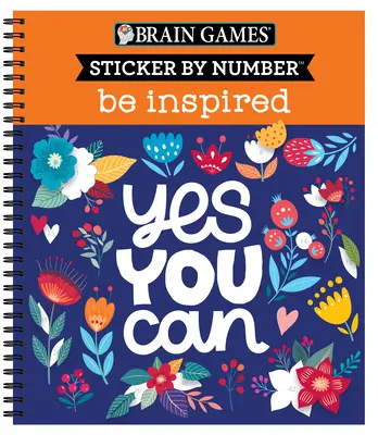 Hry na mozog - Nálepka podľa čísla: Inšpiruj sa - 2 knihy v 1 - Brain Games - Sticker by Number: Be Inspired - 2 Books in 1