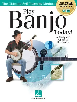 Zahrajte si na bendžo ešte dnes! Balíček pre začiatočníkov All-In-One: Obsahuje knihu 1, knihu 2, audio a video - Play Banjo Today! All-In-One Beginner's Pack: Includes Book 1, Book 2, Audio & Video