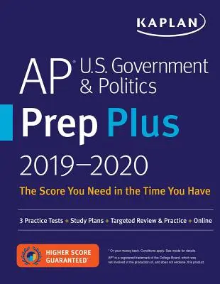 AP U.S. Government & Politics Prep Plus 2019-2020: 3 cvičné testy + študijné plány + cielené preskúšanie a precvičovanie + online - AP U.S. Government & Politics Prep Plus 2019-2020: 3 Practice Tests + Study Plans + Targeted Review & Practice + Online
