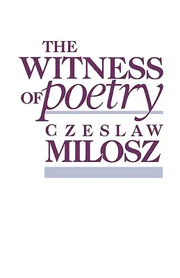 Svedectvo poézie - The Witness of Poetry