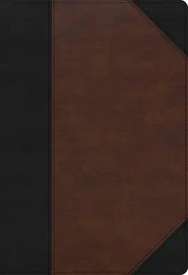KJV Super Giant Print Reference Bible, Black/Brown Leathertouch