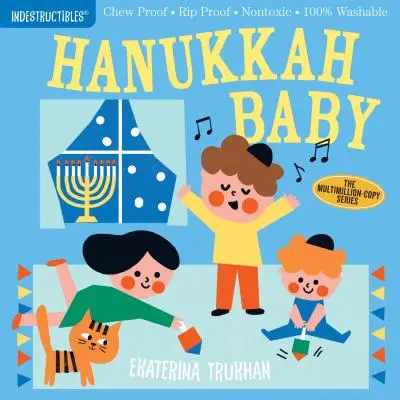 Indestructibles: Chanuka Baby: (Kniha pre bábätká, knihy pre novorodencov, bezpečné na žuvanie) - Indestructibles: Hanukkah Baby: Chew Proof - Rip Proof - Nontoxic - 100% Washable (Book for Babies, Newborn Books, Safe to Chew)
