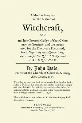 Skromné skúmanie povahy čarodejníctva - A Modest Enquiry Into the Nature of Witchcraft