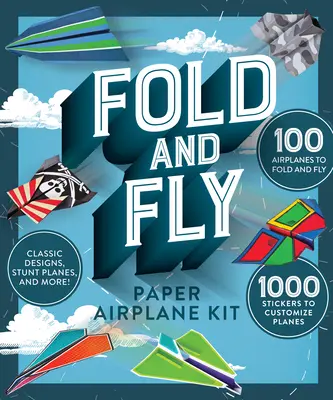 Súprava na skladanie a lietanie papierových lietadiel - Fold and Fly Paper Airplane Kit