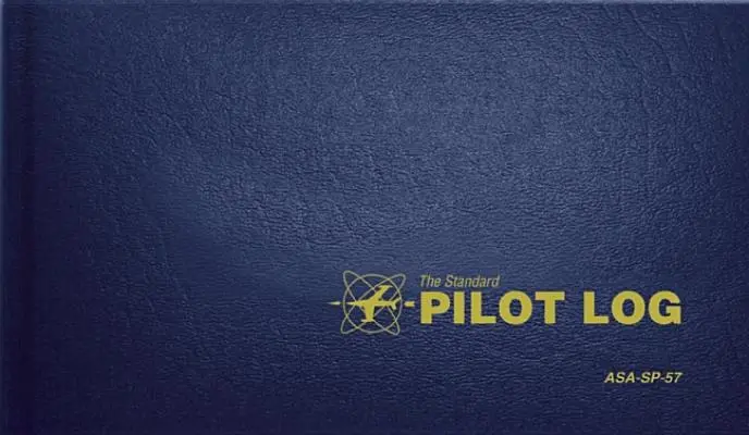 Štandardný pilotný denník (námornícka modrá): Asa-Sp-57 - The Standard Pilot Log (Navy Blue): Asa-Sp-57