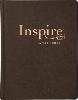 Inspire Katolícka Biblia NLT (kožená väzba, tmavohnedá): Biblia na vyfarbovanie a tvorivé písanie denníkov - Inspire Catholic Bible NLT (Leatherlike, Dark Brown): The Bible for Coloring & Creative Journaling