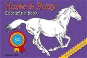 Omaľovánky koní a poníkov - Horse and Pony Colouring Book