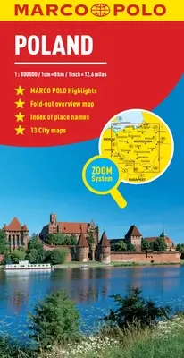 Poľsko Marco Polo mapa - Poland Marco Polo Map