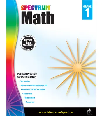 Pracovný zošit matematiky Spektrum, 1. ročník - Spectrum Math Workbook, Grade 1