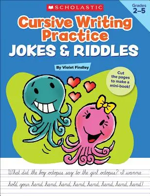 Nácvik písania kurzívou: Vtipy a hádanky - Cursive Writing Practice: Jokes & Riddles