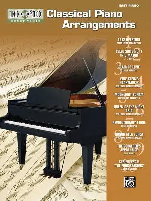 10 for 10 Sheet Music Klasické klavírne úpravy: Klavírne sóla - 10 for 10 Sheet Music Classical Piano Arrangements: Piano Solos