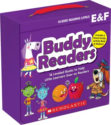 Kamaráti čitatelia: (balenie pre rodičov): 16 úrovňových kníh, ktoré pomáhajú malým žiakom stúpať v čitateľskej gramotnosti - Buddy Readers: Levels E & F (Parent Pack): 16 Leveled Books to Help Little Learners Soar as Readers