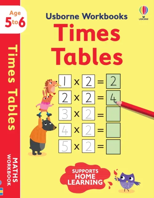 Pracovné zošity Usborne Časové tabuľky 5-6 - Usborne Workbooks Times tables 5-6