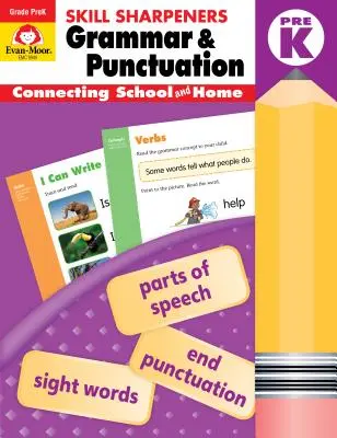 Skill Sharpeners Gramatika a interpunkcia, Grade Prek - Skill Sharpeners Grammar and Punctuation, Grade Prek
