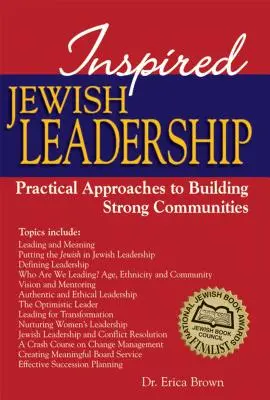 Inšpirované židovské vedenie: Praktické prístupy k budovaniu silných komunít - Inspired Jewish Leadership: Practical Approaches to Building Strong Communities