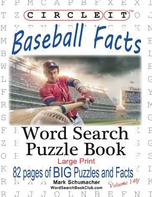 Zakrúžkujte, Fakty o baseballe, Hľadanie slov, Puzzle Book - Circle It, Baseball Facts, Word Search, Puzzle Book