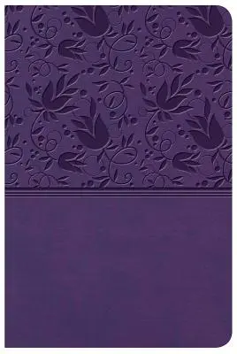 Kompaktná referenčná Biblia KJV s veľkou tlačou, fialová Leathertouch - KJV Large Print Compact Reference Bible, Purple Leathertouch