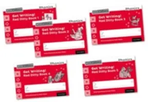 Čítaj a píš Inc. Phonics: Get Writing! Red Ditty Books 1-5 Mixed Pack of 5 - Read Write Inc. Phonics: Get Writing! Red Ditty Books 1-5 Mixed Pack of 5