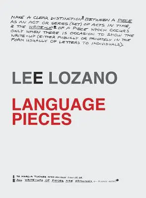 Lee Lozano: Jazykové diela - Lee Lozano: Language Pieces