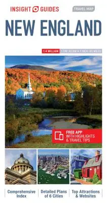 Insight Guides Cestovná mapa Nového Anglicka - Insight Guides Travel Map New England