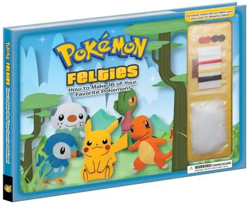 Pokémonské felties: Ako si vyrobiť 16 obľúbených Pokémonov - Pokemon Felties: How to Make 16 of Your Favorite Pokemon