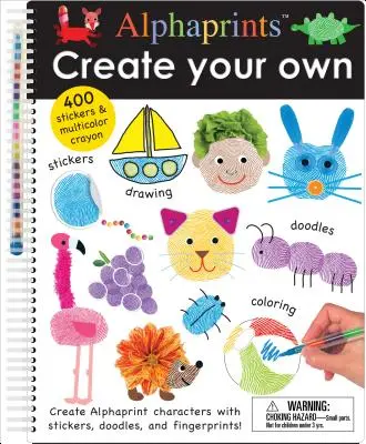Alphaprints: Vytvor si vlastné: Kniha aktivít s nálepkami a čmáranicami - Alphaprints: Create Your Own: A Sticker and Doodle Activity Book