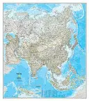 Ázia Classic, laminované - nástenné mapy Kontinenty - Asia Classic, Laminated - Wall Maps Continents
