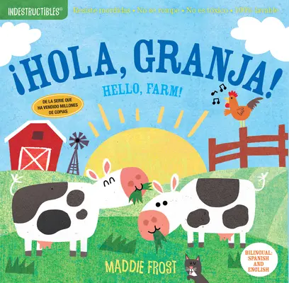Nezničiteľné: Hola, Granja! / Hello, Farm!: Odolné proti rozhrýzaniu - netoxické - 100% umývateľné - Indestructibles: Hola, Granja! / Hello, Farm!: Chew Proof - Rip Proof - Nontoxic - 100% Washable