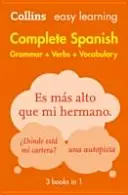 Jednoduché učenie španielčiny Kompletná gramatika, slovesá a slovná zásoba (3 knihy v 1) - spoľahlivá podpora pri učení - Easy Learning Spanish Complete Grammar, Verbs and Vocabulary (3 books in 1) - Trusted Support for Learning