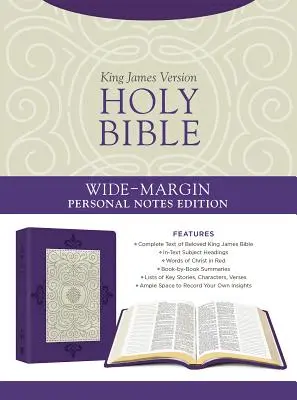 Svätá Biblia: Vydanie so širokými okrajmi pre osobné poznámky [levanduľové plumérie] - Holy Bible: Wide-Margin Personal Notes Edition [lavender Plume]