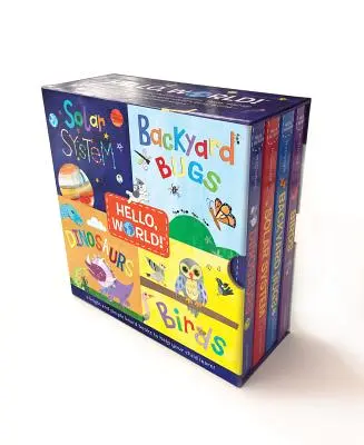 Ahoj, svet! Boxed Set: Slnečná sústava; Dinosaury; Vtáky na dvore; Chrobáky - Hello, World! Boxed Set: Solar System; Dinosaurs; Backyard Birds; Bugs