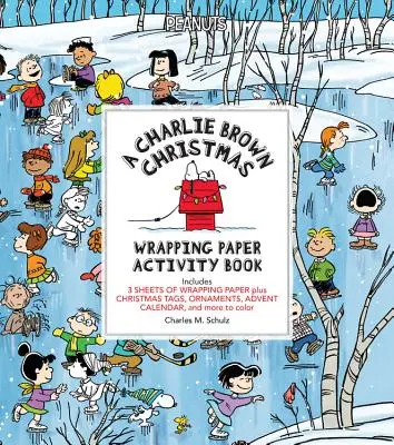 Kniha aktivít s baliacim papierom Charlieho Browna na Vianoce - A Charlie Brown Christmas Wrapping Paper Activity Book