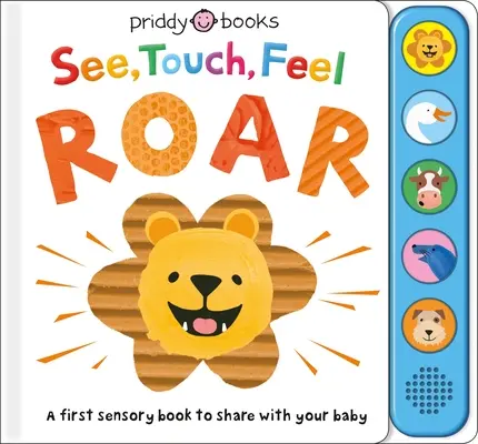 See, Touch, Feel: Roar (Pozri, dotkni sa, cíť): Prvá zmyslová kniha - See, Touch, Feel: Roar: A First Sensory Book