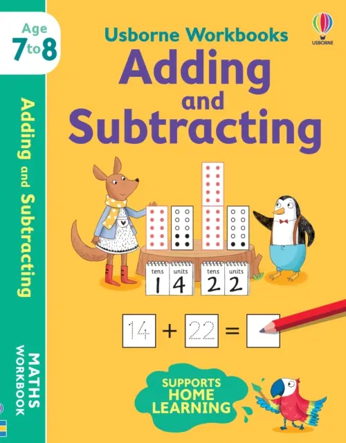 Pracovné zošity Usborne Sčítanie a odčítanie 7-8 - Usborne Workbooks Adding and Subtracting 7-8