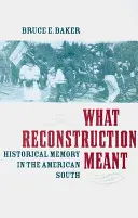 Čo znamenala rekonštrukcia: Historická pamäť na americkom Juhu - What Reconstruction Meant: Historical Memory in the American South