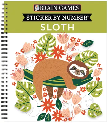 Hry na mozog - Nálepka podľa čísla: Nálepky - Nálepky pre deti: Lenochod - Brain Games - Sticker by Number: Sloth