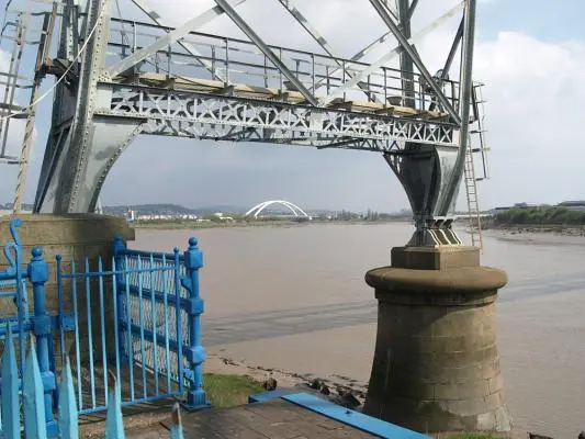 Newport Transporter Bridge and Industry Along the River