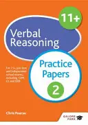 11+ Verbal Reasoning Practice Papers 2 - Pre 11+, predtesty a nezávislé školské skúšky vrátane CEM, GL a ISEB - 11+ Verbal Reasoning Practice Papers 2 - For 11+, pre-test and independent school exams including CEM, GL and ISEB