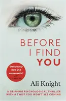 Kým ťa nájdem - Strhujúci psychologický triler, o ktorom sa neprestane hovoriť - Before I Find You - The gripping psychological thriller that you will not stop talking about