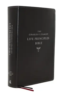 Nasb, Charles F. Stanley Life Principles Bible, 2nd Edition, Leathersoft, Black, Thumb Indexed, Comfort Print: Svätá Biblia, Nový americký štandardný preklad Biblie - Nasb, Charles F. Stanley Life Principles Bible, 2nd Edition, Leathersoft, Black, Thumb Indexed, Comfort Print: Holy Bible, New American Standard Bible