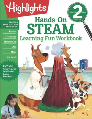 Zábavný pracovný zošit pre 2. ročník ZŠ Hands-On Steam Learning Fun - Second Grade Hands-On Steam Learning Fun Workbook